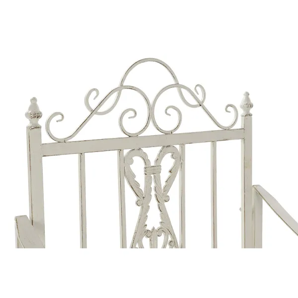 Кресло-качалка DKD Home Decor Металл Алюминий Белый (63 x 89 x 92 cm)
