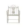 Keinutuoli DKD Home Decor Metalli Alumiini Valkoinen (63 x 89 x 92 cm)