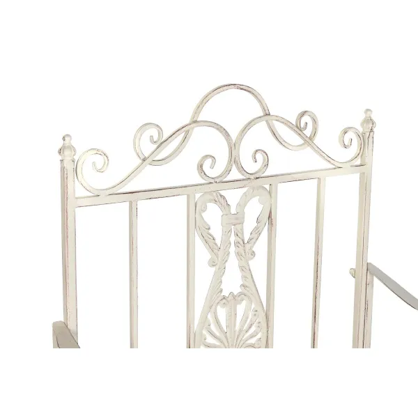 Garden chair DKD Home Decor White Metal 63,5 x 52 x 98 cm