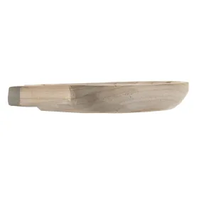Galda rotājums DKD Home Decor Brūns Paulovnijas koks 29 x 23 x 4 cm