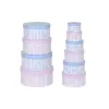 Saliekamo Organizējošo Kastu Komplekts DKD Home Decor Zils Rozā Kartons (37,5 x 37,5 x 18 cm)