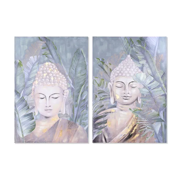 Canvas DKD Home Decor Fir Canvas 80 x 3 x 120 cm 80 x 2,8 x 120 cm