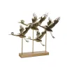 Dekoratyvinė figūrėlė DKD Home Decor Auksinis Paukščių 64 x 9 x 51 cm 64 x 8,6 x 51 cm