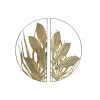 Wall Decoration DKD Home Decor Golden Tropical Leaf of a plant 80 x 2 x 80 cm