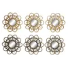 Mirror Set DKD Home Decor Scandi Crystal Black Golden polypropylene (25 x 2 x 25 cm) (2 Units)