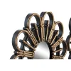Spoguļu Komplekts DKD Home Decor Scandi Stikls Melns Bronza polipropilēns (25 x 2 x 25 cm) (2 gb.)