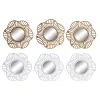 Spoguļu Komplekts DKD Home Decor Stikls Bronza Balts polipropilēns (25 x 2 x 25 cm) (2 gb.)