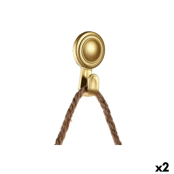 Spoguļu Komplekts DKD Home Decor Scandi Stikls Melns Bronza polipropilēns (26 x 3 x 26 cm) (2 gb.)