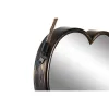 Spoguļu Komplekts DKD Home Decor Scandi Stikls Melns Bronza polipropilēns (26 x 3 x 26 cm) (2 gb.)
