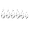 Mirror Set DKD Home Decor Scandi Crystal White polypropylene (26 x 3 x 26 cm) (2 Units)