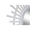 Sienas spogulis DKD Home Decor Scandi Stikls Dabisks Balts polipropilēns (50 x 2,5 x 50 cm) (2 gb.)