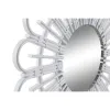 Sienas spogulis DKD Home Decor Scandi Stikls Dabisks Balts polipropilēns (50 x 2,5 x 50 cm) (2 gb.)