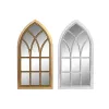 Wall mirror DKD Home Decor Crystal Golden White polypropylene Cottage Window (2 Units)