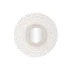 Sieninis veidrodis DKD Home Decor Balta Natūralus Indas Atskirtas 120 x 2,5 x 120 cm