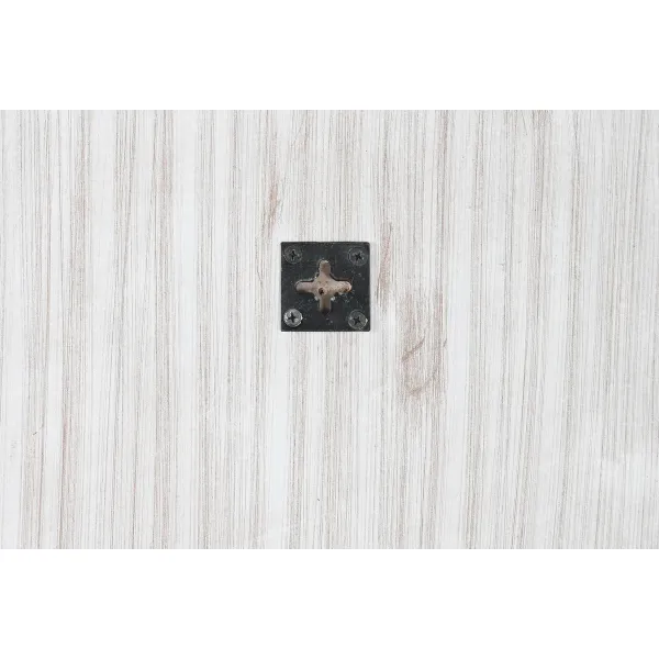 Sieninis veidrodis DKD Home Decor Balta Natūralus Indas Atskirtas 120 x 2,5 x 120 cm