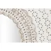 Sieninis veidrodis DKD Home Decor Balta Natūralus Indas Atskirtas 120 x 2,5 x 120 cm