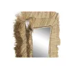 Wall mirror DKD Home Decor 62 x 4 x 70 cm Crystal Bali Jute