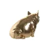 Декоративная фигура DKD Home Decor Медь Позолоченный Хряк 18,5 x 10,5 x 14 cm (2 штук)