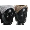 Dekoratīvās figūriņas DKD Home Decor Sudrabains Bronza Brūns Sveķi Koloniāls Āfrikas sieviete (19,5 x 11 x 39,5 cm) (2 gb.)
