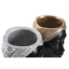 Dekoratīvās figūriņas DKD Home Decor Sudrabains Bronza Brūns Sveķi Koloniāls Āfrikas sieviete (19,5 x 11 x 39,5 cm) (2 gb.)