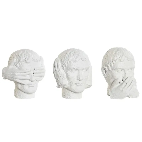 Декоративная фигура DKD Home Decor Белый Шинный полировщик 14 x 11 x 14 cm (3 штук)