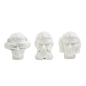 Dekoratīvās figūriņas DKD Home Decor Balts Neoklasicisma 14 x 11 x 14 cm (3 gb.)