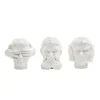 Decorative Figure DKD Home Decor White Neoclassical 14 x 11 x 14 cm (3 Units)