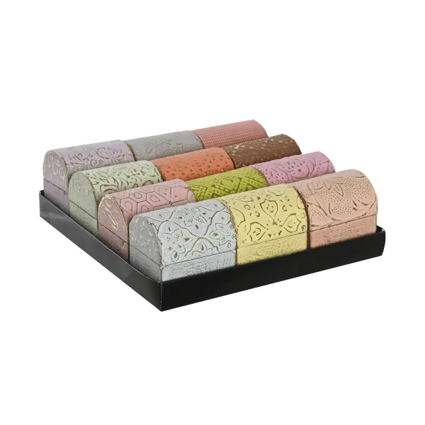Lādīte DKD Home Decor Daudzkrāsains Metāls Mango koks 4 x 5 x 5 cm (12 gb.)