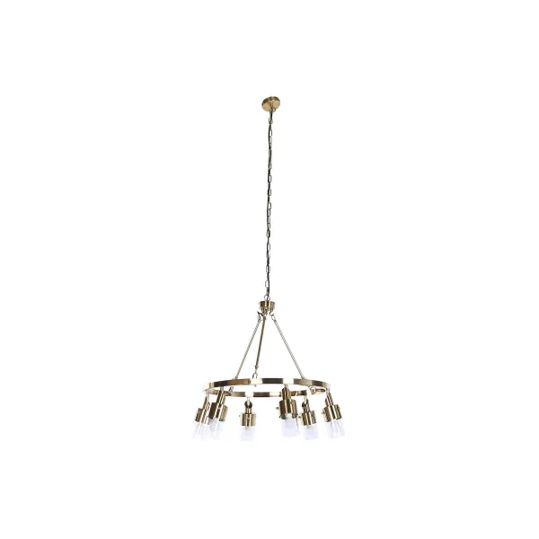 Потолочный светильник DKD Home Decor 66 x 66 x 60 cm Стеклянный Позолоченный Металл 40 W