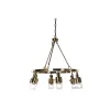 Потолочный светильник DKD Home Decor 66 x 66 x 60 cm Стеклянный Позолоченный Металл 40 W