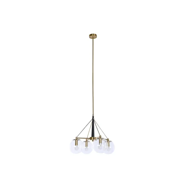 griestu gaismas DKD Home Decor 50 x 50 x 144 cm Stikls Bronza Metāls 50 W