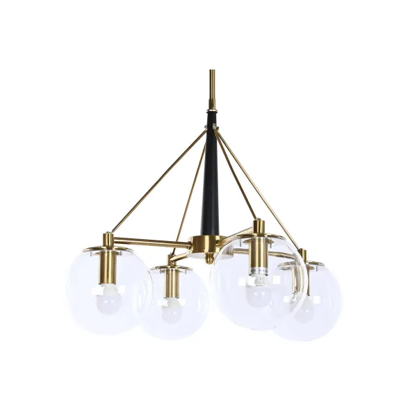 Pakabinamas apšvietimas DKD Home Decor 50 x 50 x 144 cm Stiklas Auksinis Metalinis 50 W