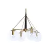 Потолочный светильник DKD Home Decor 50 x 50 x 144 cm Стеклянный Позолоченный Металл 50 W