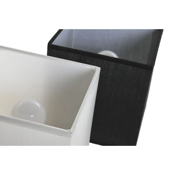 Sienas gaisma DKD Home Decor Balts Melns Bronza 50 W 220 V 15 x 19 x 27 cm 15 x 19 x 30 cm (2 gb.)