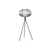 Lattialamppu DKD Home Decor Musta Kullattu Rauta 50 W 220 V 39 x 39 x 103 cm