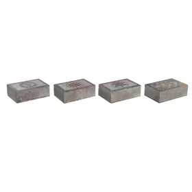 Lādīte DKD Home Decor Daudzkrāsains Stone 15 x 10 x 5 cm (4 gb.)