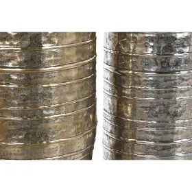 Vāze DKD Home Decor Bronza Sudrabains Alumīnijs Moderns 31 x 31 x 106 cm