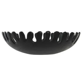 Puošmena DKD Home Decor Juoda Auksinis Aliuminis 32 x 32 x 9 cm (2 vnt.)