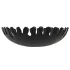 Centerpiece DKD Home Decor Black Golden Aluminium 32 x 32 x 9 cm (2 Units)