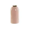Vāze DKD Home Decor Zaļš Bronza Korāļi Dzelzs Lakots 13 x 13 x 25 cm (2 gb.)