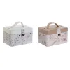 Lādīte DKD Home Decor Zils Pelēks Kamielis Gaiši Rozā Poliuretāns spogulis 17 x 12 x 10 cm (2 gb.)
