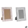 Nuotraukų rėmelis DKD Home Decor Mėlyna Balta Pilka Kupranugaris Šviesiai rožinis PVC Aliuminis (2 vnt.)