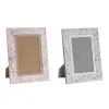 Nuotraukų rėmelis DKD Home Decor Mėlyna Balta Pilka Kupranugaris Šviesiai rožinis PVC Aliuminis (2 vnt.)