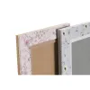 Photo frame DKD Home Decor Blue White Grey Camel Light Pink PVC Aluminium (2 Units)