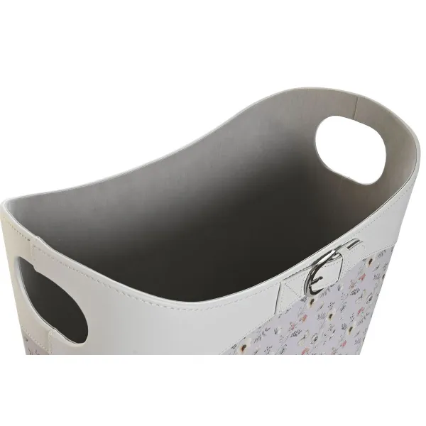 Lehtiteline DKD Home Decor Sininen Valkoinen Harmaa Vaaleanpunainen Polyuretaani PVC 39 x 21 x 34 cm (2 osaa)