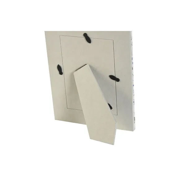Foto rāmis DKD Home Decor Balts Pelēks Ceriņš Gaiši Rozā Alumīnijs (2 gb.)
