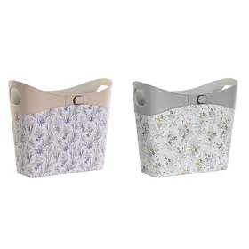 Полка для журналов DKD Home Decor Белый Серый Лиловый Светло Pозовый Полиуретан 39 x 21 x 34 cm (2 штук)
