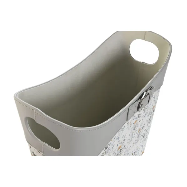 Lehtiteline DKD Home Decor Valkoinen Harmaa Liila Vaaleanpunainen Polyuretaani 39 x 21 x 34 cm (2 osaa)