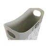 Žurnalų laikiklis DKD Home Decor Balta Pilka Alyvinė Šviesiai rožinis Poliuretanas 39 x 21 x 34 cm (2 vnt.)