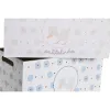 Контейнер для хранения DKD Home Decor Синий Розовый Деревянный MDF 36 x 21 x 18 cm (2 штук)